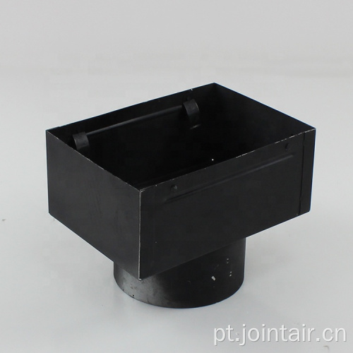 HVAC Tempo À Prova D &#39;Água Louver Preto Plenum Box Adaptador